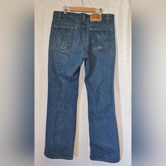 Vintage Levi’s 517 Orange Tab Men’s Bootcut Denim Jeans 36×30 - Picture 6 of 6